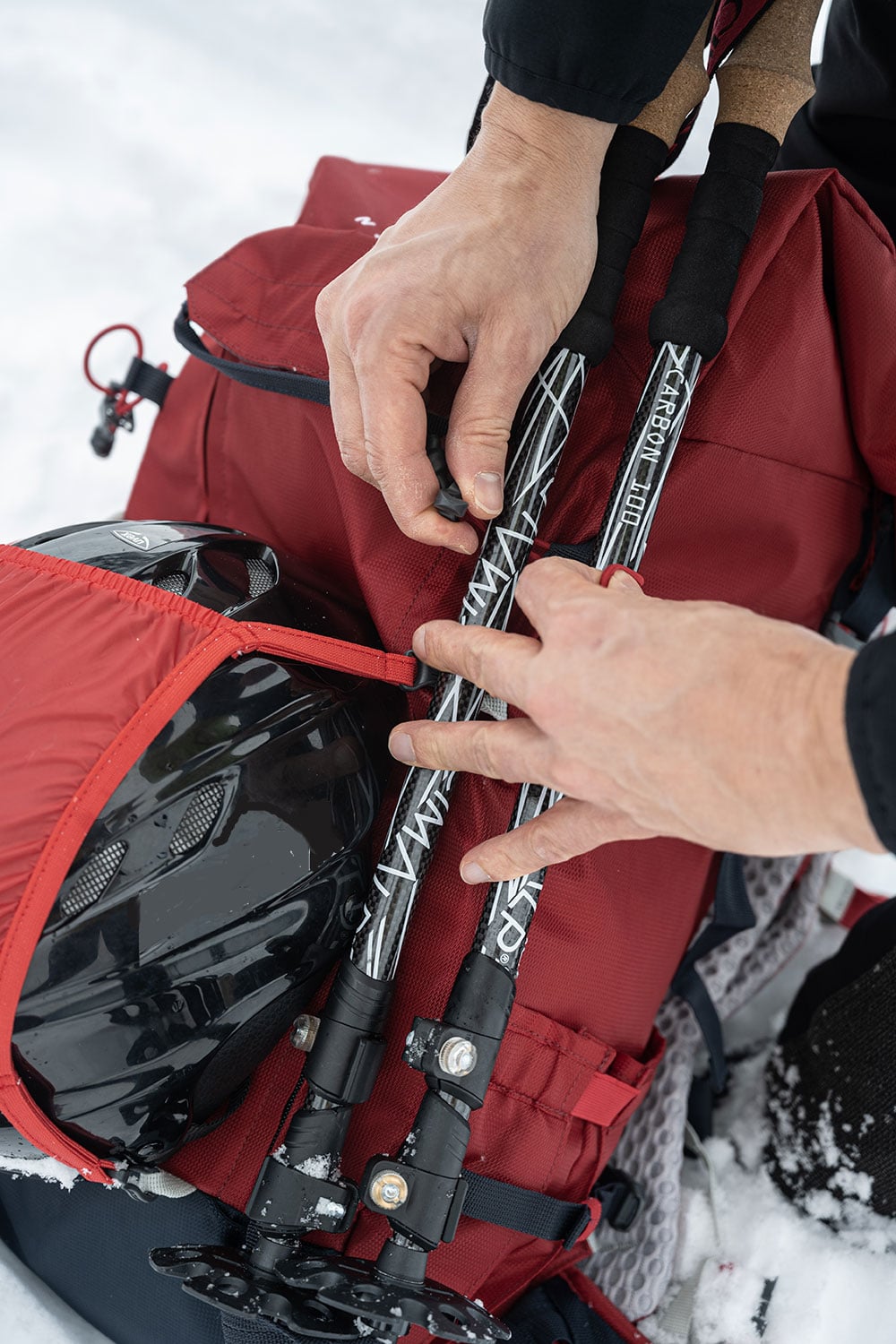 Ranger ses bâtons de trail et de randonnée