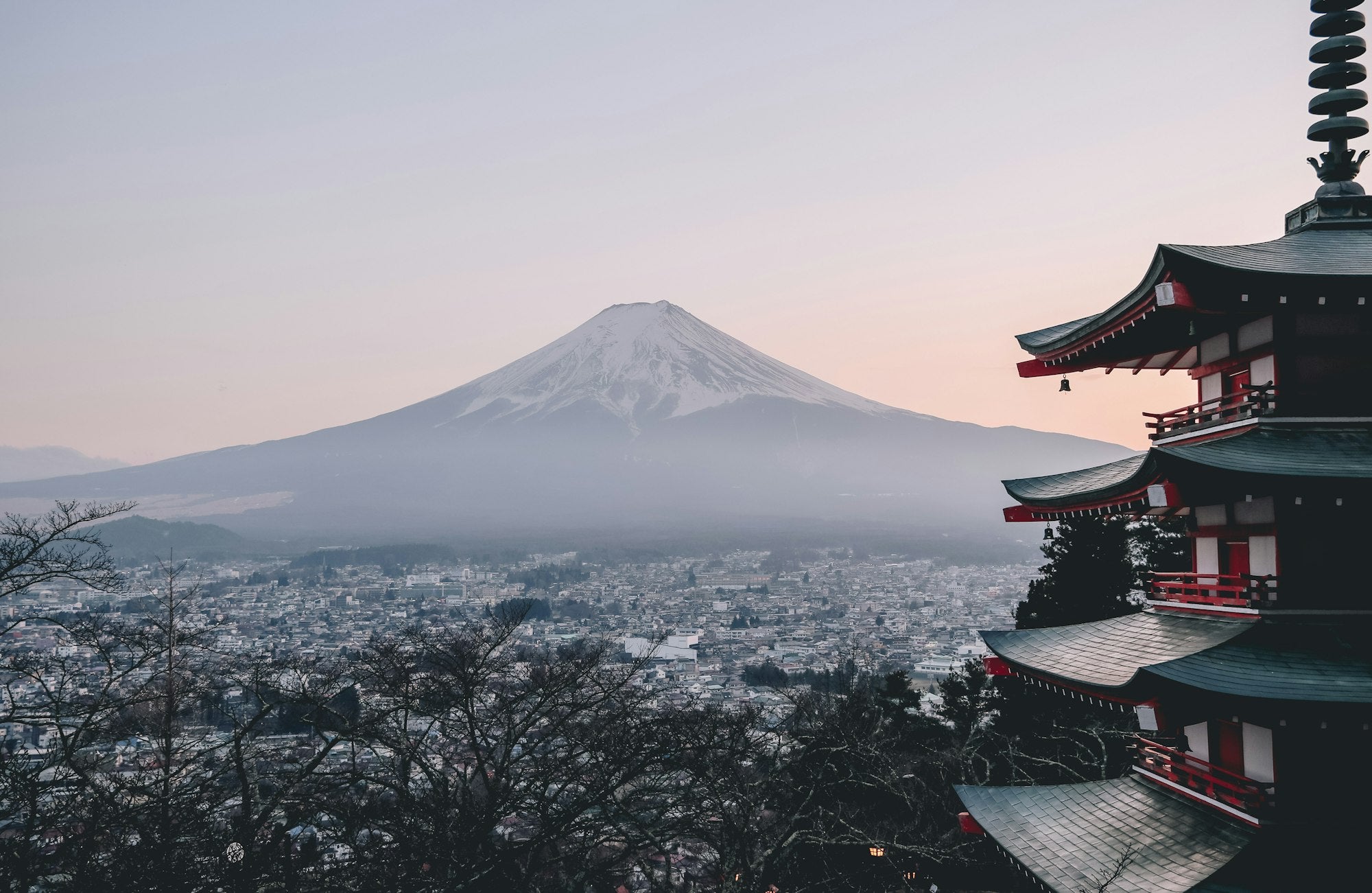 Chureito Pagoda et Mont Fuji, Japon