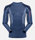 Seamless CimaTherm® base layer - Men - SEAMLESS TOP H Blue - packshot