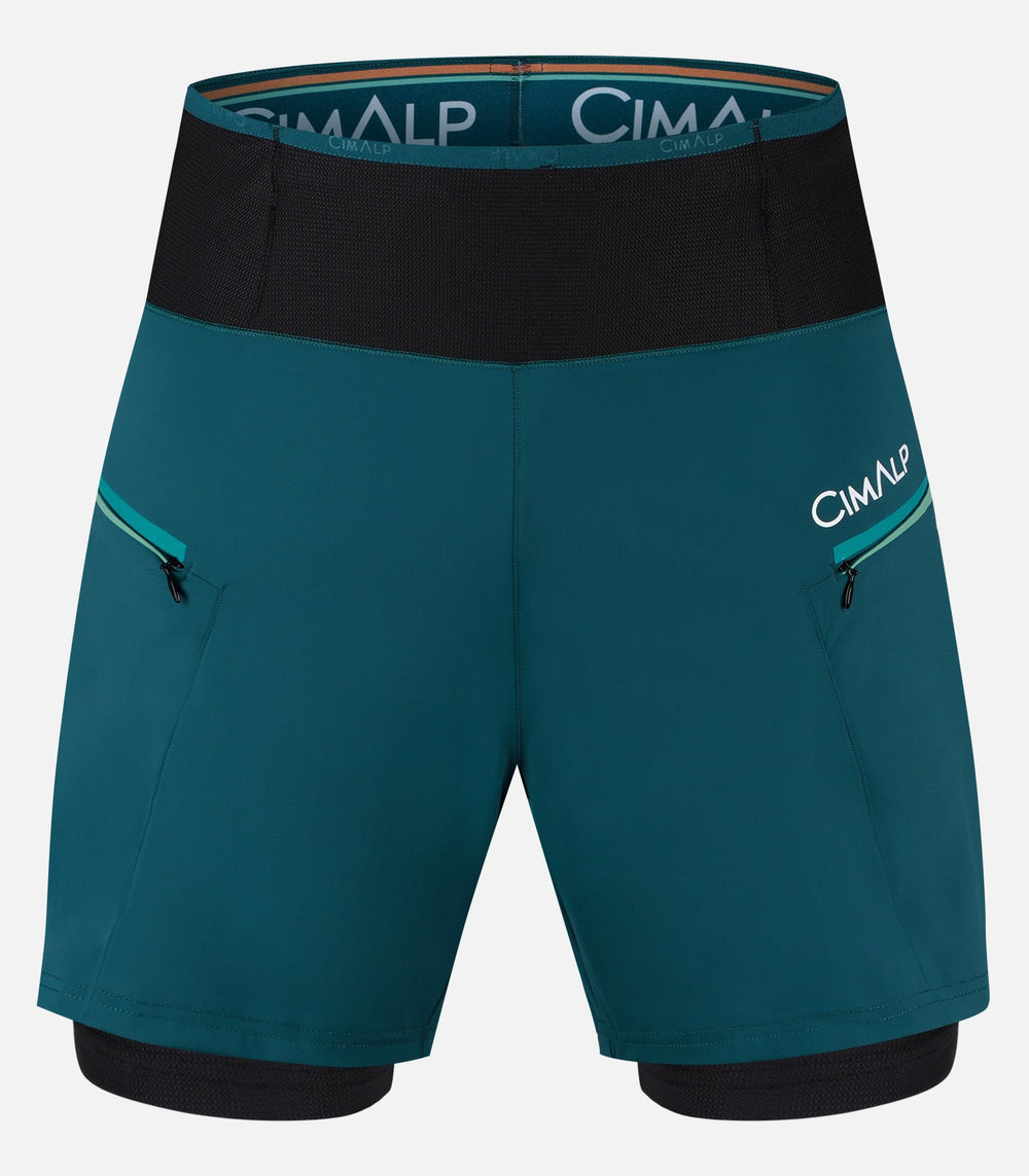 Short & Collant de Trail-Running Homme AOSTE 2 H TEAM