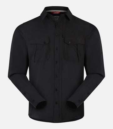 Chemise manches longues anti-moustiques - Homme - ACAPULCO 4 H Anthracite - packshot