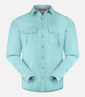 Chemise manches longues anti-moustiques - Homme - ACAPULCO 4 H Bleu clair - packshot