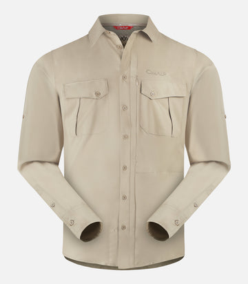 Chemise manches longues anti-moustiques - Homme - ACAPULCO 4 H Sable - packshot