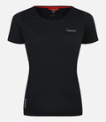 T-shirt en laine mérinos manches courtes - Femme - AIGLIERE 4 F Noir - packshot