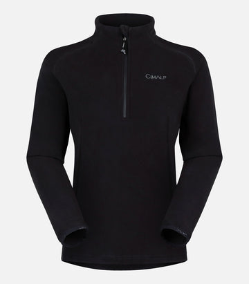 Warm THERMOPOLAR® half-zip fleece sweatshirt - Women - ALASKA 5 F Black - packshot