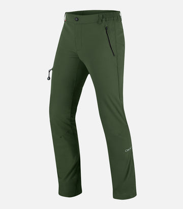 Pantalón de montaña versátil y elástico - Hombre - ALBARON H verde oscuro - foto de producto