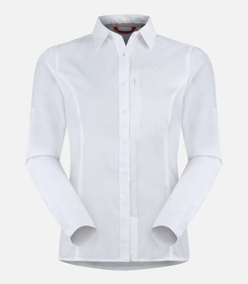 Chemise manches longues anti-moustiques - Femme - ALICANTE 4 F Blanc - packshot