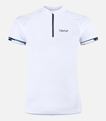 T-shirt tecnica con mezza zip - Donna - AUTANE F bianco - foto prodotto