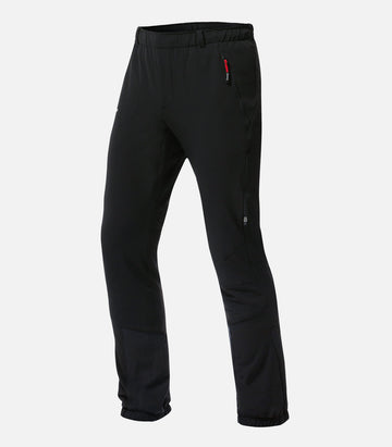 Pantalon ski de randonnée léger et chaud - Homme - BORNAND 2 H Noir - packshot