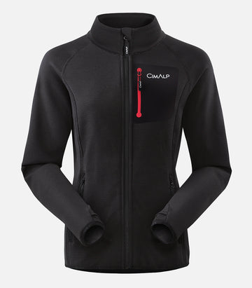 Veste polaire chaude et résistante - Femme - BERNAUDE 2 F Noir - packshot