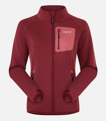 Veste polaire chaude et résistante - Femme - BERNAUDE 2 F Framboise - packshot
