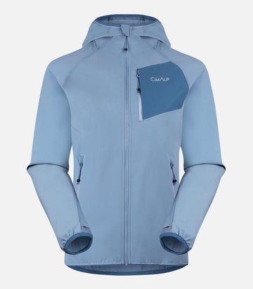 Windproof, stretchy jacket - Women - CEDERA 2 F Blue - product photo