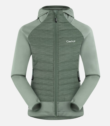 Breathable CimaTherm® thermal jacket - Women - CHANI 2 F Almond green - product photo