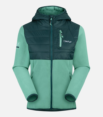Giacca ibrida in pile CimaTherm® 300 - Donna - CHARVET F verde menta - foto prodotto