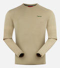 T-shirt en laine mérinos manches longues - Homme - CHARVIN 3 H Sable - packshot