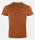 T-shirt en laine mérinos manches courtes - Homme - CLAPIER 3 H Brique - packshot