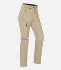 Pantaloni leggeri da trekking 2 in 1 - Donna - CLARET F sabbia - foto del prodotto