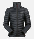 Warme, leichte Daunenjacke mit Cimaloft®-Daune – Damen – CLUSAZ 2 F Schwarz – Produktansicht