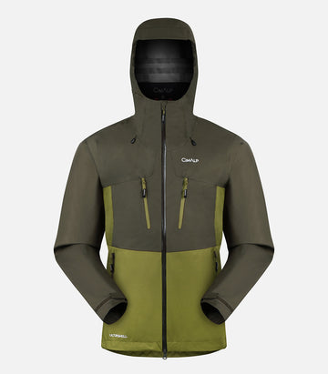 Hiking jacket with breathable membrane - Men - COSMIQUES 2 H Khaki - packshot