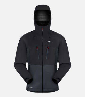 Hiking jacket with breathable membrane - Men - COSMIQUES 2 H Black - packshot