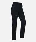 Pantaloni da montagna elasticizzati con rinforzi da donna - EXPLORE COURT 4 F nero - foto prodotto