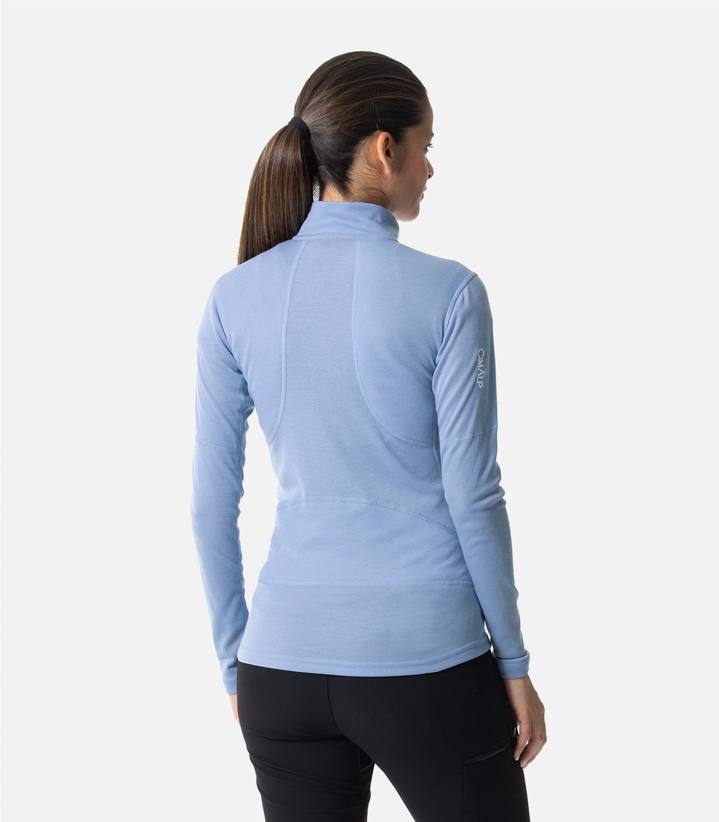 Women's extra-warm zip mock neck base layer – Cimalp