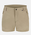 Pantaloncini corti elasticizzati per il trekking da uomo - GALIBIER COURT 4 H beige - foto prodotto
