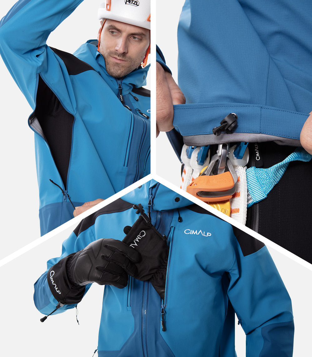 Wasserdichte Hardshell-Jacken Herren GUIDE PRO H