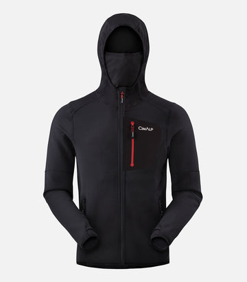 Veste polaire chaude et résistante - Homme - JORASSE 3 H Noir - packshot
