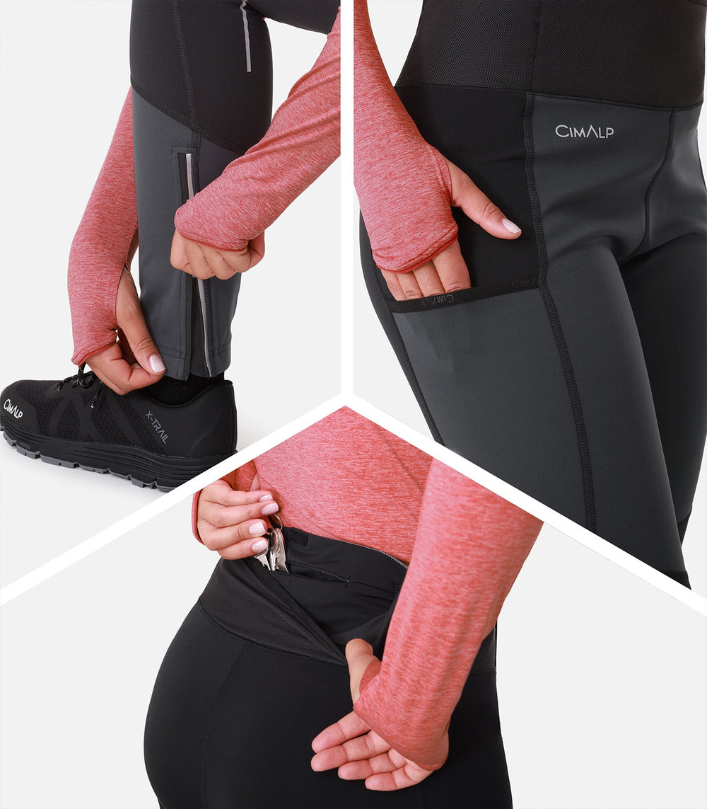 Short & Collant da Trail Running Donna WINTER TIGHT 4 F
