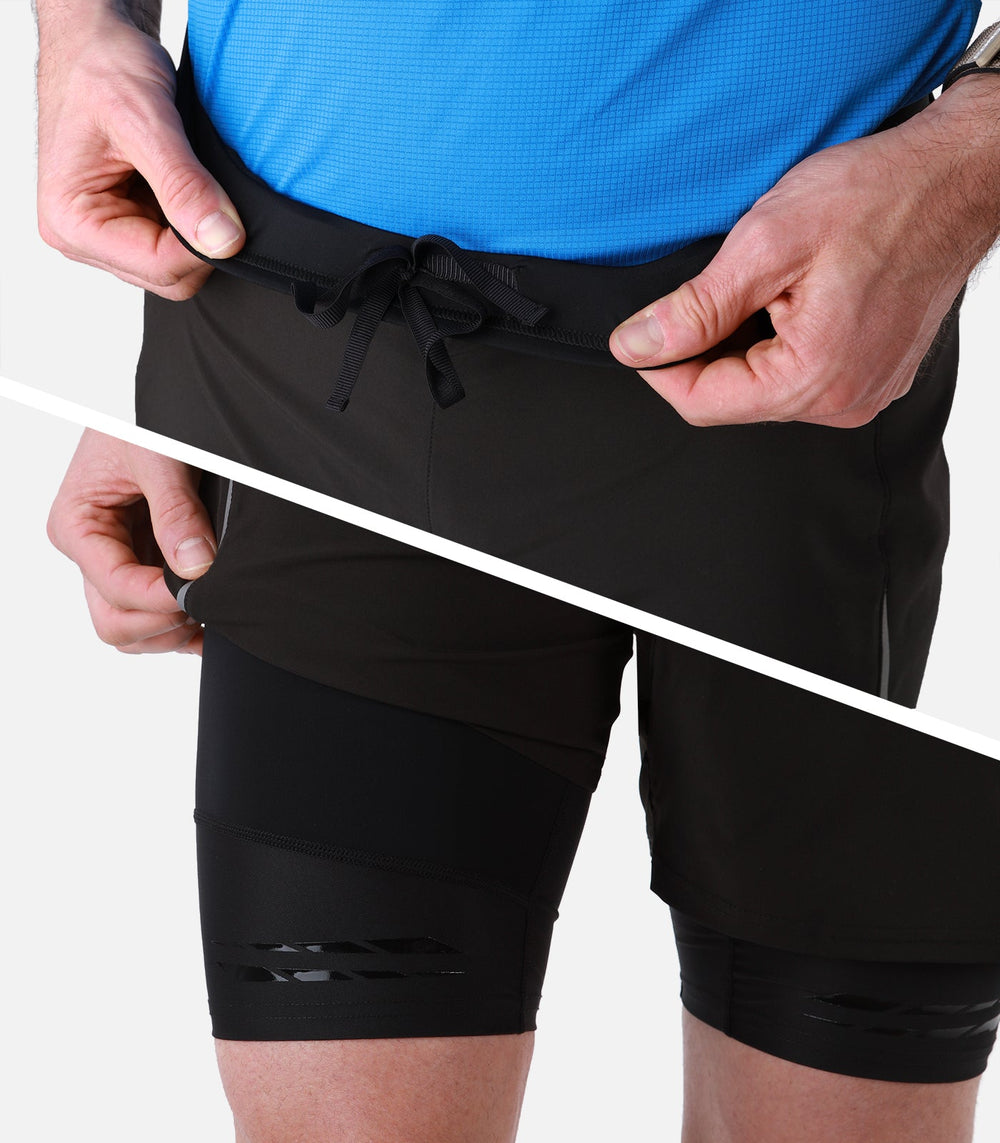 Short & Collant de Trail-Running Homme TWIN SHORT 5 H