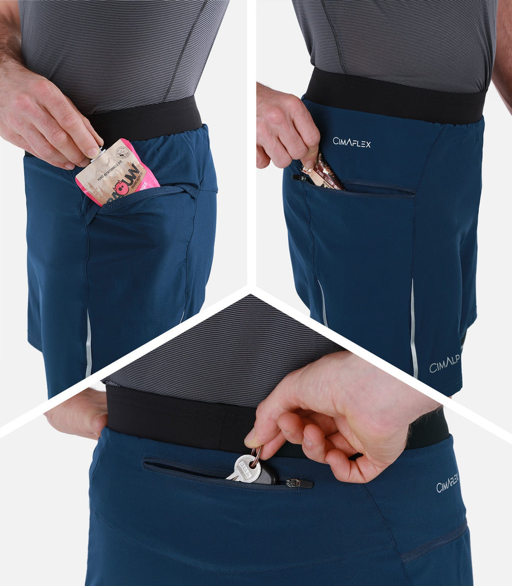 Short & Collant de Trail-Running Homme TWIN SHORT 5 H
