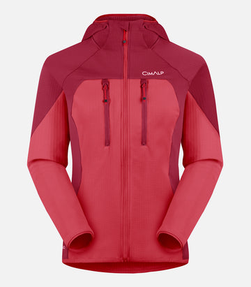 Chaqueta polar de tejido CIMAGRID - Mujer - TORRE 2 F frambuesa - foto de producto