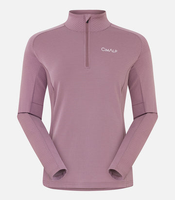 Haut demi-zip léger et respirant - Femme - TOULAU F Parme - packshot