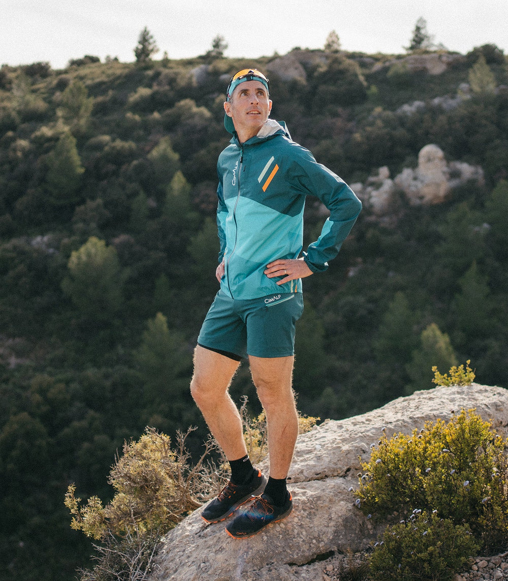 Short & Collant de Trail-Running Homme AOSTE 2 H TEAM