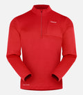 Strapazierfähige, elastische Fleecejacke – Herren – VERDON H Rot/Weiß – Produktfoto