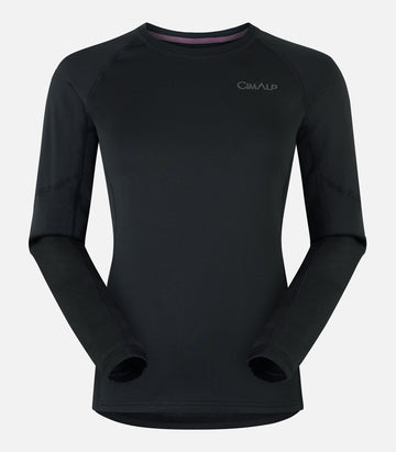 Thermounterwäsche mit CimaWarm® – Damen – X-WARM TOP 5 F Schwarz – Produktfoto