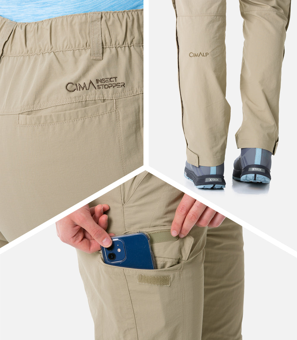 Pantalones de senderismo mujer Mujer JOHANNESBOURG COURT 3 F