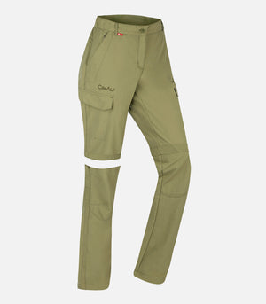 2-in-1-Zip-off-Hose – Damen – JOHANNESBOURG 3 F Grün – Produktfoto