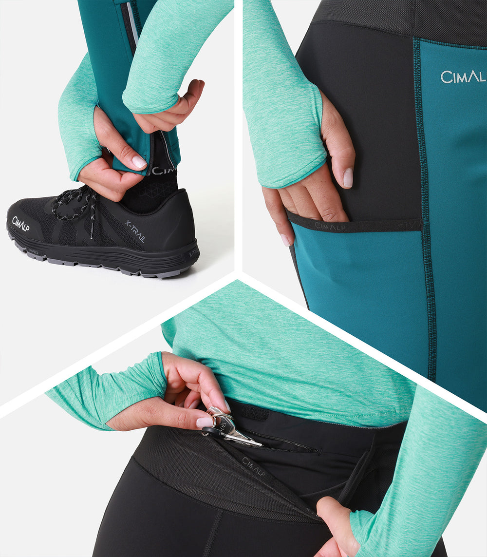 Short & Collant de Trail-Running Femme WINTER TIGHT 4 F