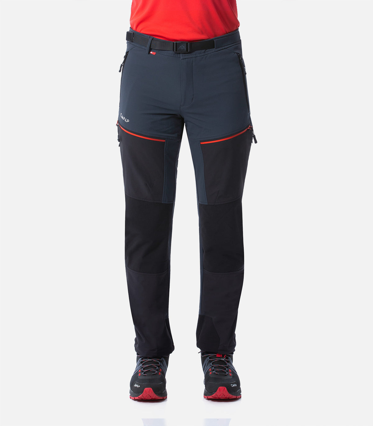 Pantalon Softshell Outdoor Ultra-Extensible Et Chaud - Matière Technique Imperméable - Coupe Basic Fit 808199