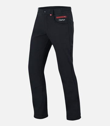 Pantalon de voyage grand froid en Softshell - Homme - QUEBEC 2 H Noir - packshot