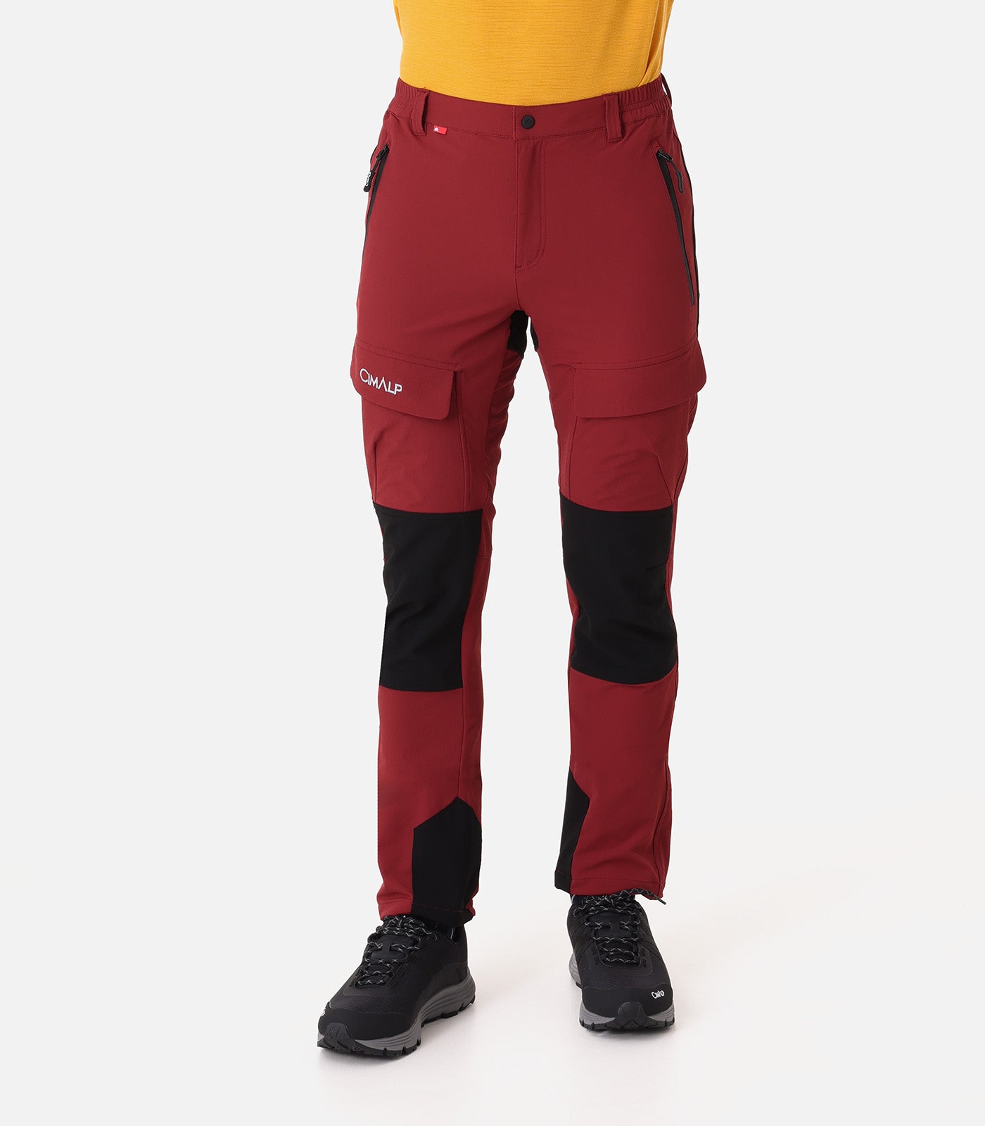 Men's stretch mountain trousers with reinforcements