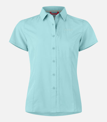 Chemise manches courtes anti-moustiques - Femme - ANNABEL 4 F Bleu - packshot