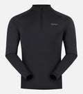 Maillot thermique performant à col zippé - Homme - ARGENTIERES H Noir - packshot