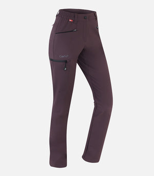 Pantaloni da montagna versatili ed elasticizzati da donna - BALMAZ COURT F marrone - foto prodotto