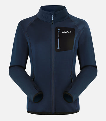 Veste polaire chaude et résistante - Femme - BERNAUDE 2 F Marine - packshot