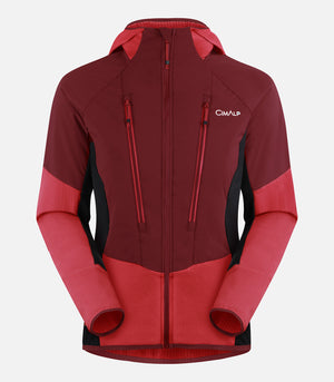 Chaqueta híbrida de CIMAGRID y PRIMALOFT® - Mujer - BERNINA 2 F rojo - foto de producto