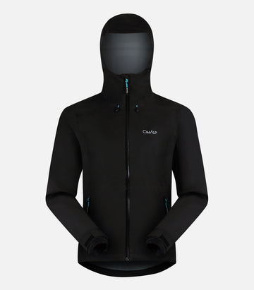 Jacke zum Wandern mit wasserdichter Membran – Damen – CASCADE F Schwarz – Produktansicht