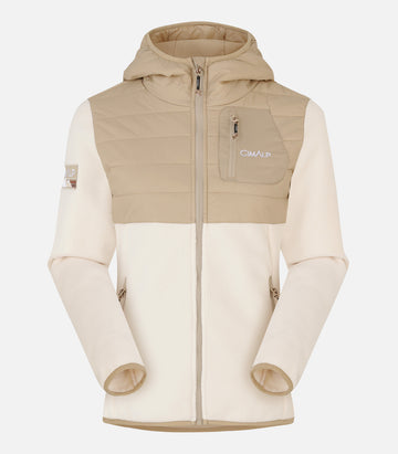 Giacca ibrida in pile CimaTherm® 300 - Donna - CHARVET F sabbia - foto prodotto
